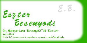 eszter besenyodi business card